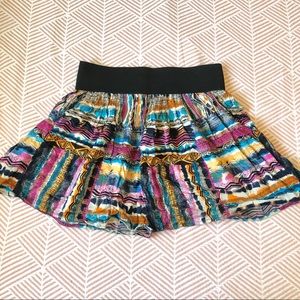 Colorful, tribal patterned skirt